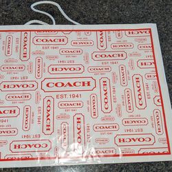 Coach Paper Bag PLEASE Read The Description 