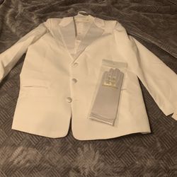 White Tuxedo For Kids Size 16