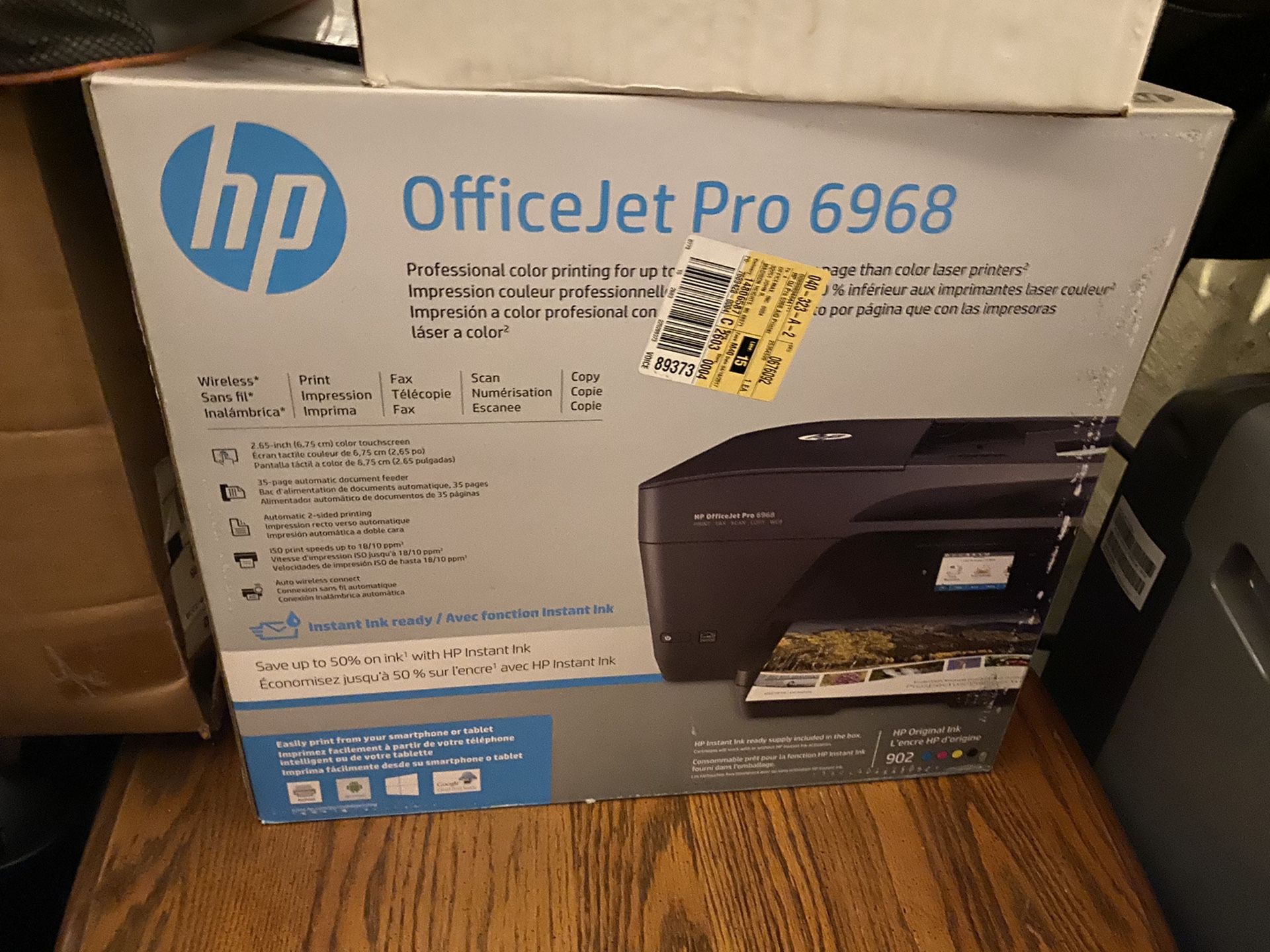 HP office jet pro 6968 printer/copy/fax