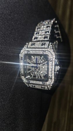 Cartier  Skeleton iced watch