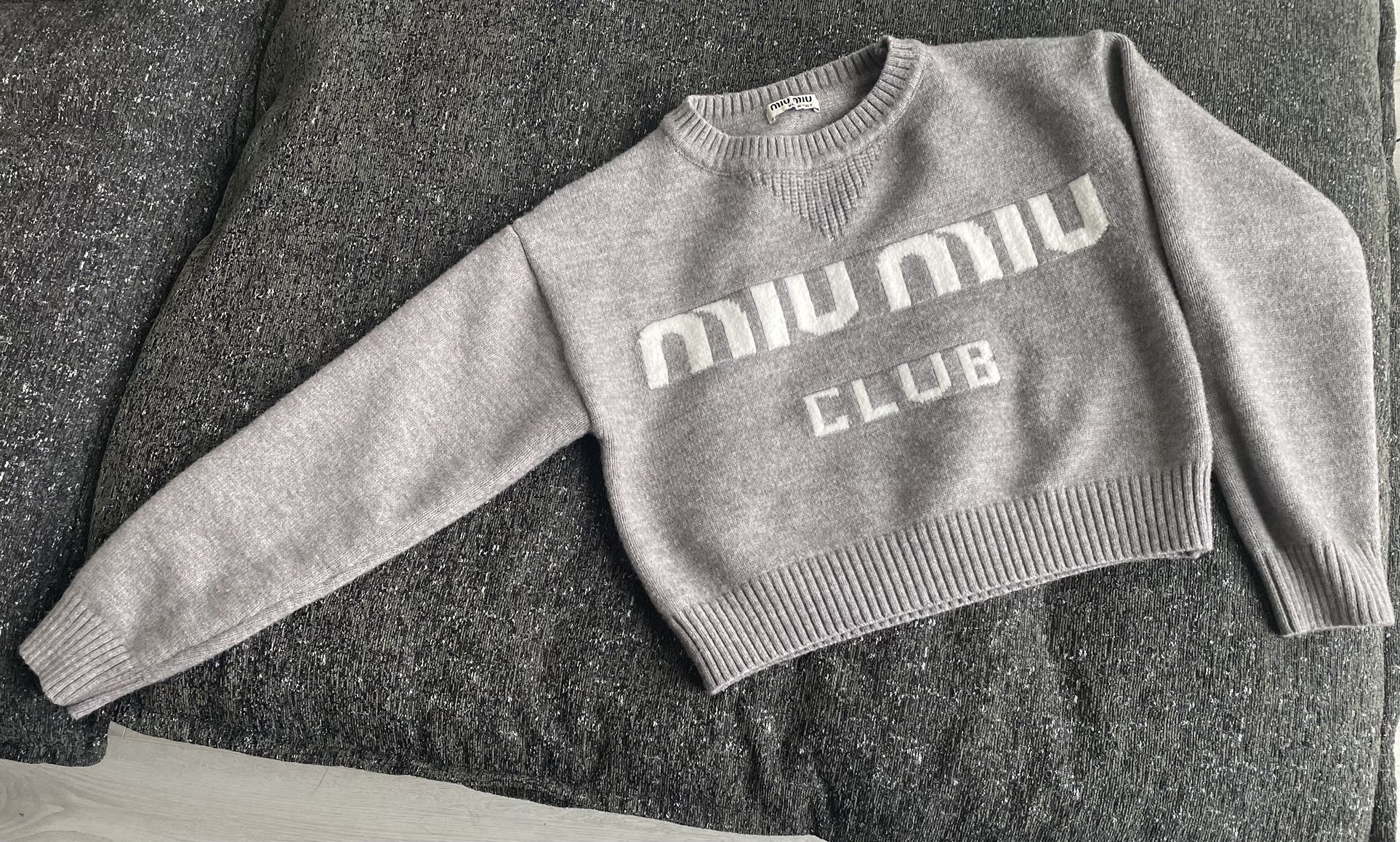 MIU MIU Cropped Cashmere Sweater