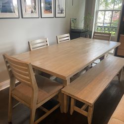 Table & Chairs + Bench For Sale