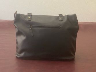 Style & Co. Hudson Black Leather Tote