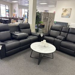 Ashley Reclining Sofa And Loveseat 