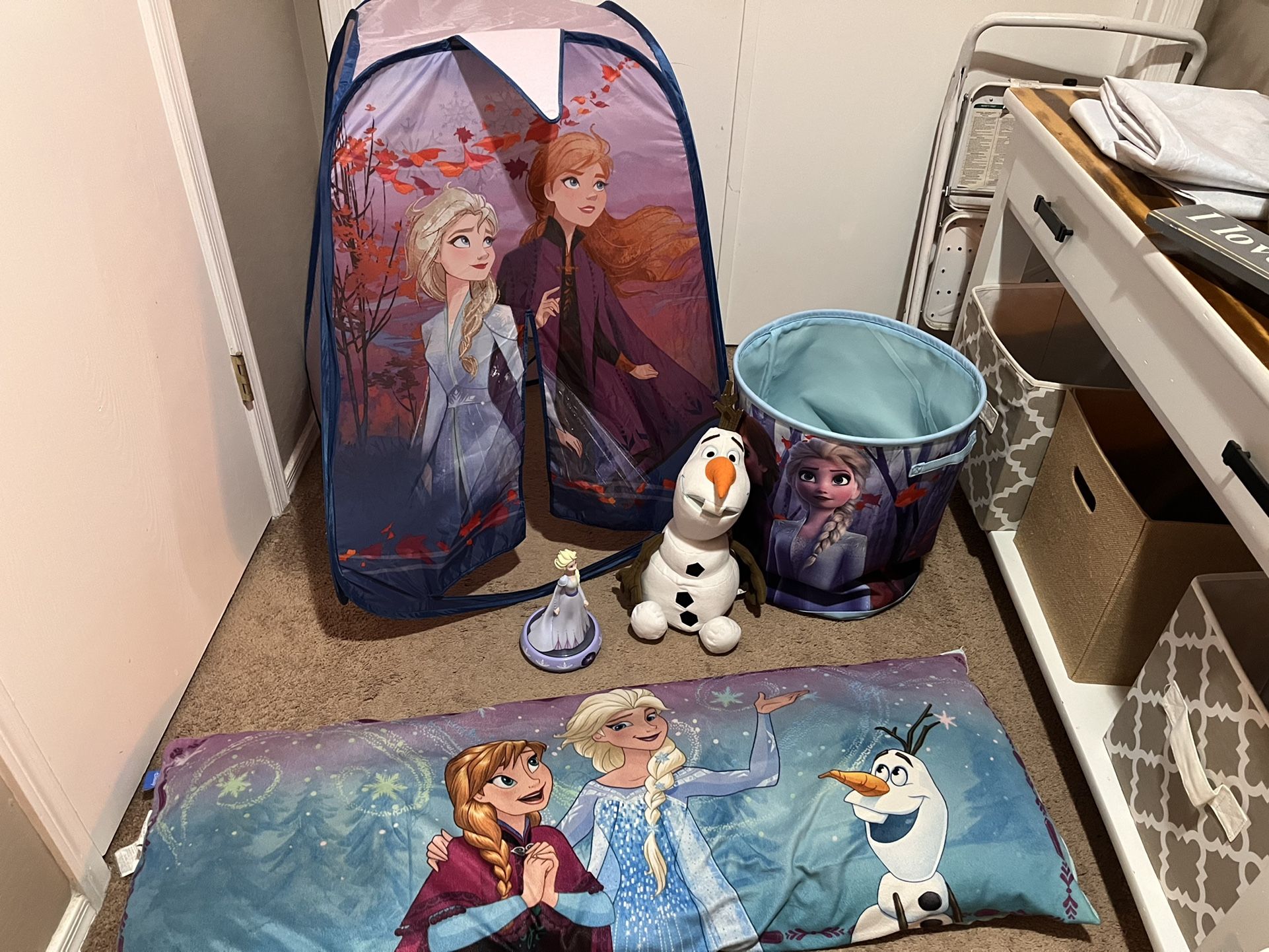 Frozen Bedroom Tent Nightlight Basket Olaf Wall Hanging