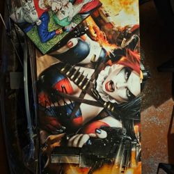 Canvas Prints Harley Quinn And Joker Dc