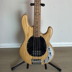 Sterling by Music Man RAY34 Ash Natural bass.