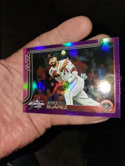 2025 Topps Update Eugenio Suárez #ASG-33 Arizona Diomonbacks All-Star Game (Purple Border) Rainbow Holofoil. Near Mint Condition