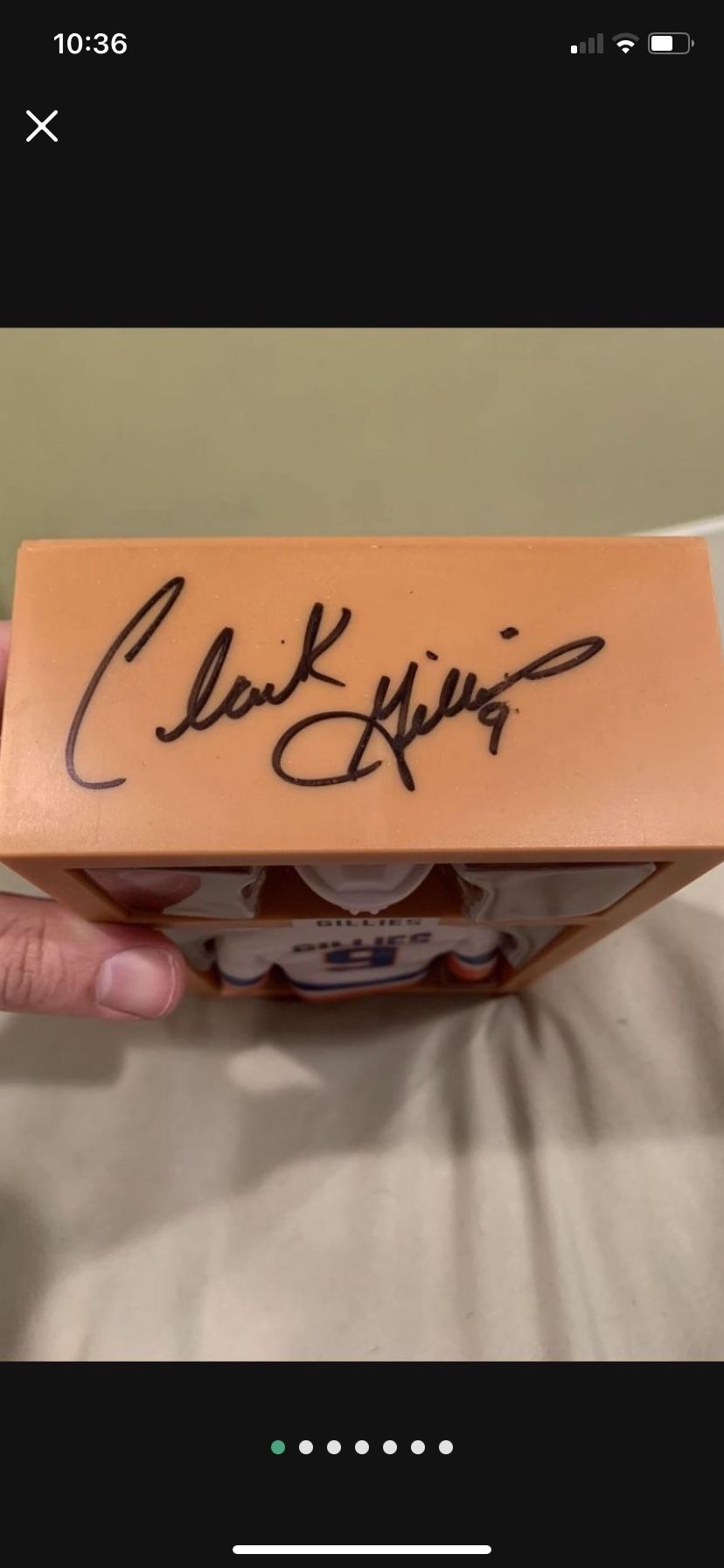 Clark Gillies New York Islanders Autographed Legends Series Mini Locker