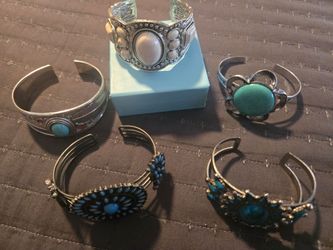 5 Native/Southwestern Cuffs/Bracelets