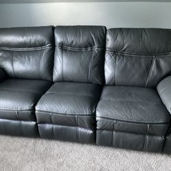 Reclining Sofa / Couch & Recliner , Dark Gray