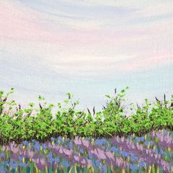 A Peaceful View By Deb Bossert Artworks "5 x 7" Original Acrylic Painting