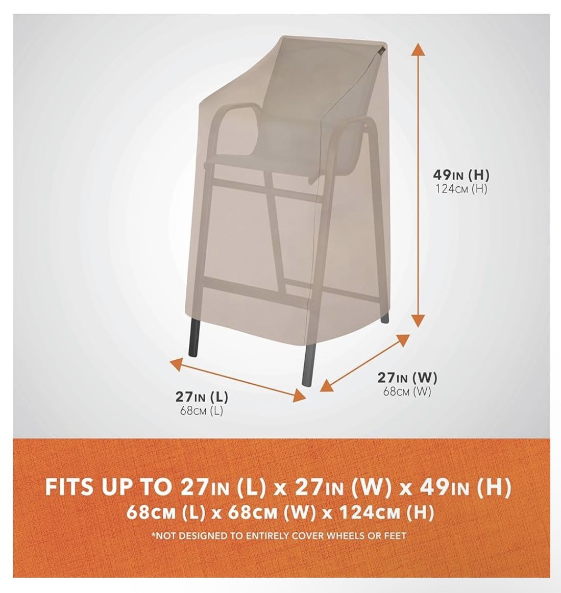 4 Pc Patio Chair Cover (pick Up Only) 