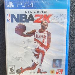 NBA 2K21 - PS4 Game - New Not-Opened Still Sealed - See Photos