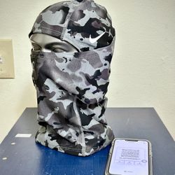 Nike Camo Balaclava Ski”Smoke Grey🌪️”| 1 Size Fits All|BNEW✔️