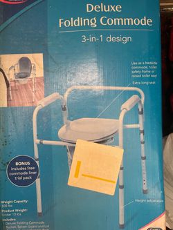 Deluxe Folding Commode for $30 OBO