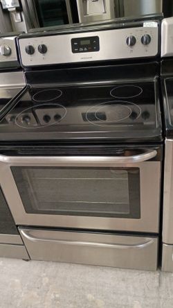 Stainless electric glass top everything works with warranty