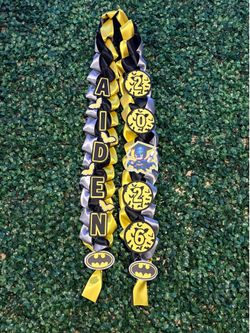 Batman graduation lei