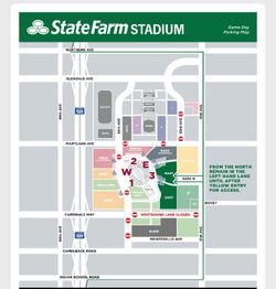 Denver Broncos Arizona Cardinals Green East Parking Passes tickets