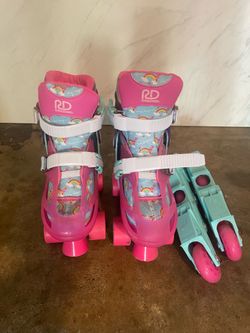 Roller Derby 2 in 1 Girl Skates Combo Size 12-2