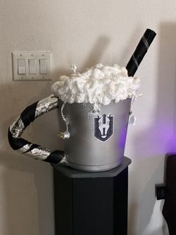 Holiday Giant cup Decor Christmas cup Of Cocoa 