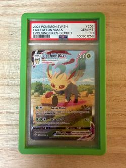 Leafeon VMAX #205 PSA 10 Evolving Skies Secret Rare