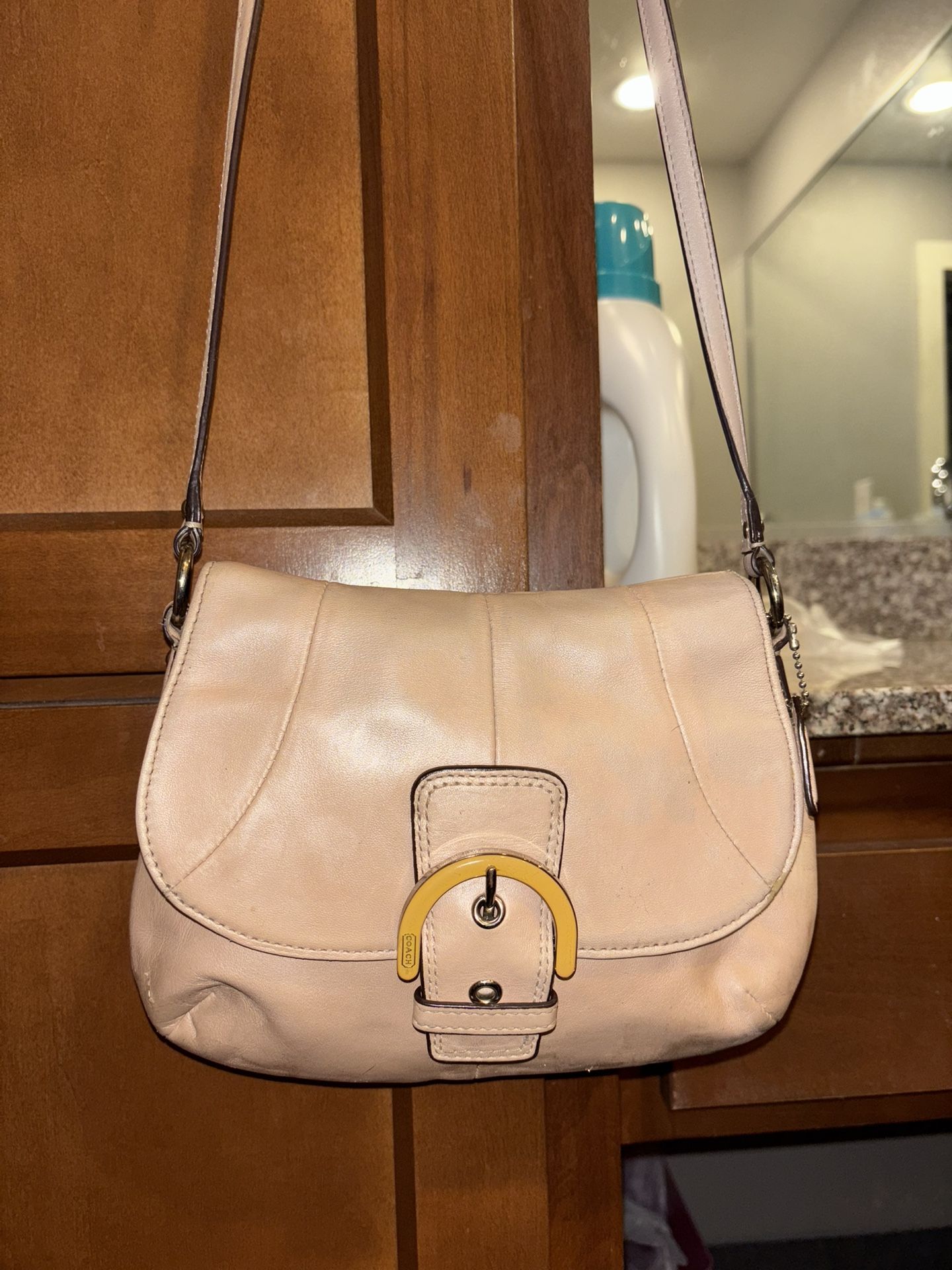 y2k vintage mini pink coach soho