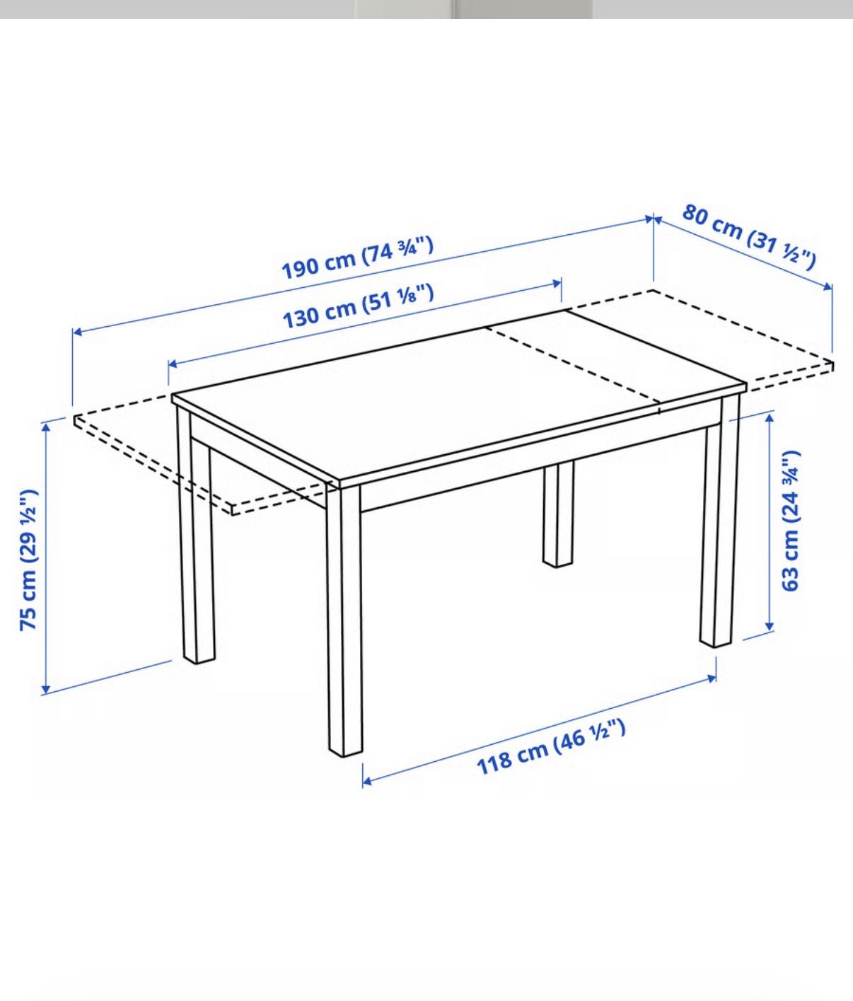 IKEA Extendable Dining Table