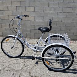 Adult Tricycle 26 in. 7 Speed Foldable Tricycle. PRICE. $250.00 FIRM!!