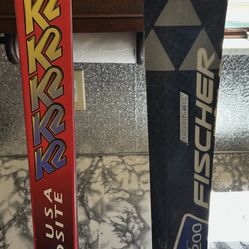 Ski Boots And Skis