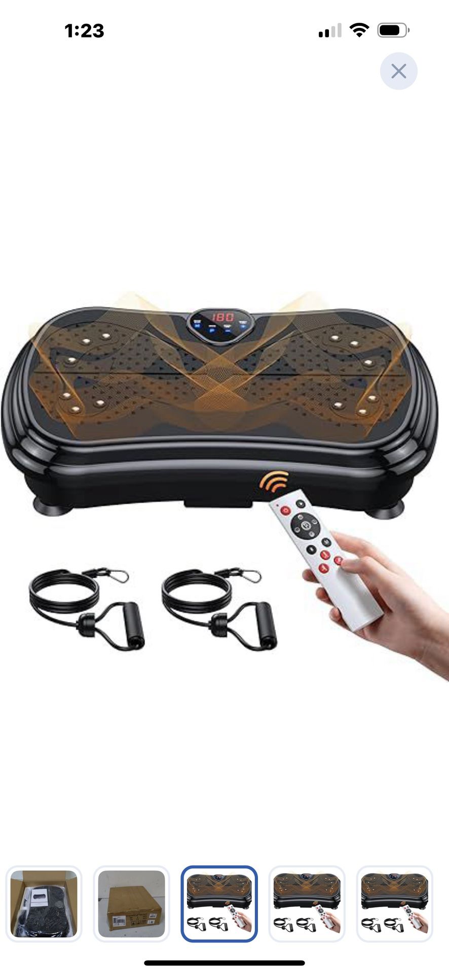 Vibration Plate Exercise Machine Lymphatic Drainage, Full Body Shaking Workout Vibrating Plate Weight Loss, 199 Adjustable Speeds 450 Lbs Capacity Fit