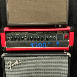 Guitar Research Tube Amp Overhead And Cabinet