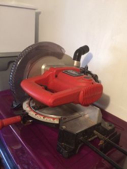 Black and Decker 10" chopsaw.