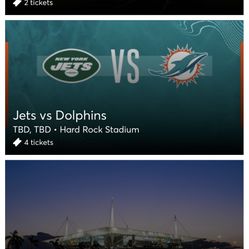 6 Miami Dolphins Vs New York Jets Tickets