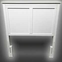 White Twin Panel Bedframe