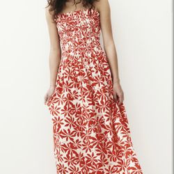 XS Red & White Dress