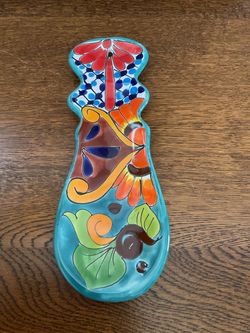 Talavera spoon rest