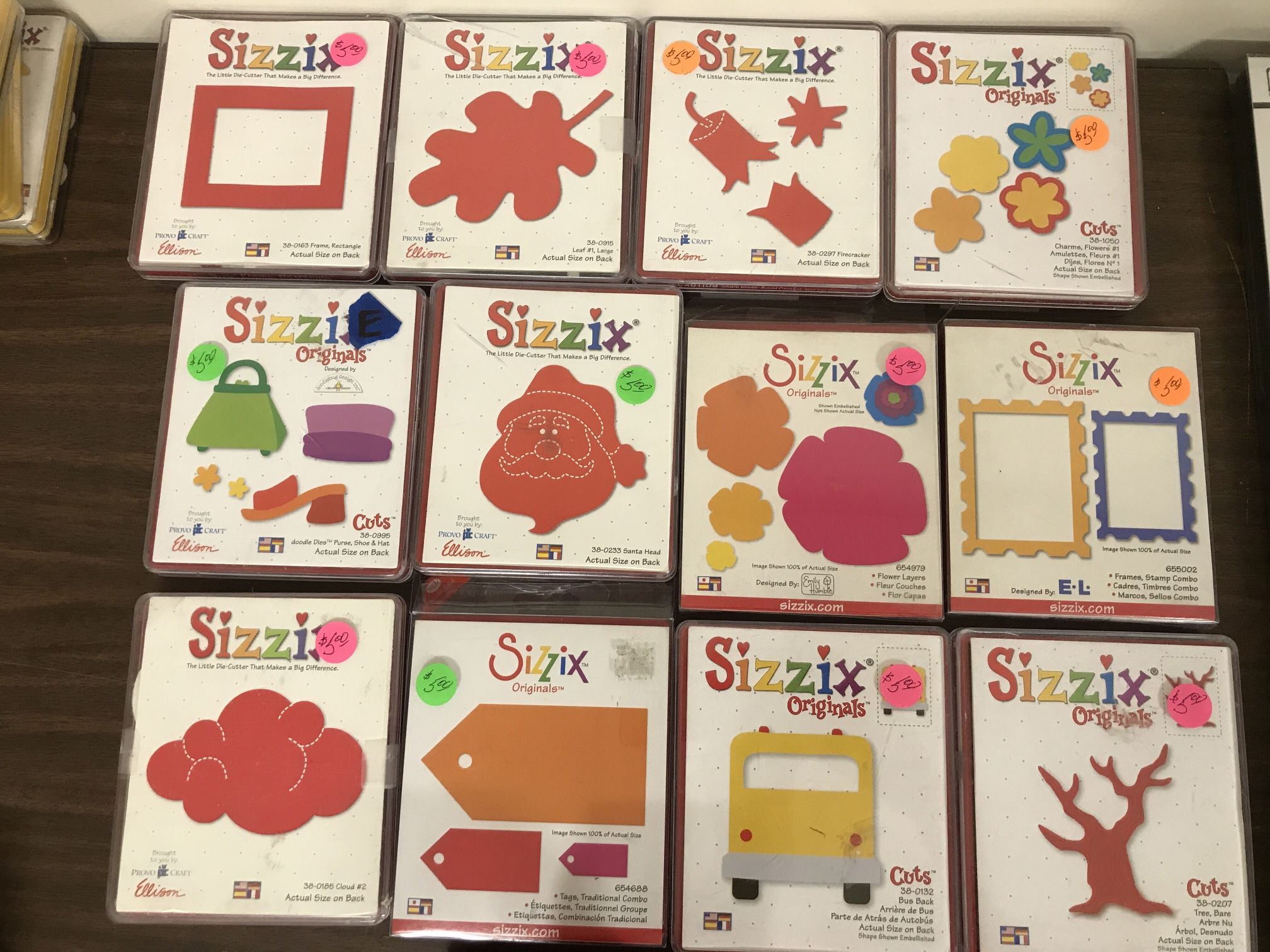 Sizzix Original Red Dies - Your Choice