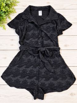NEW No Boundaries Black Romper / Cover-Up – Juniors M (8-10)