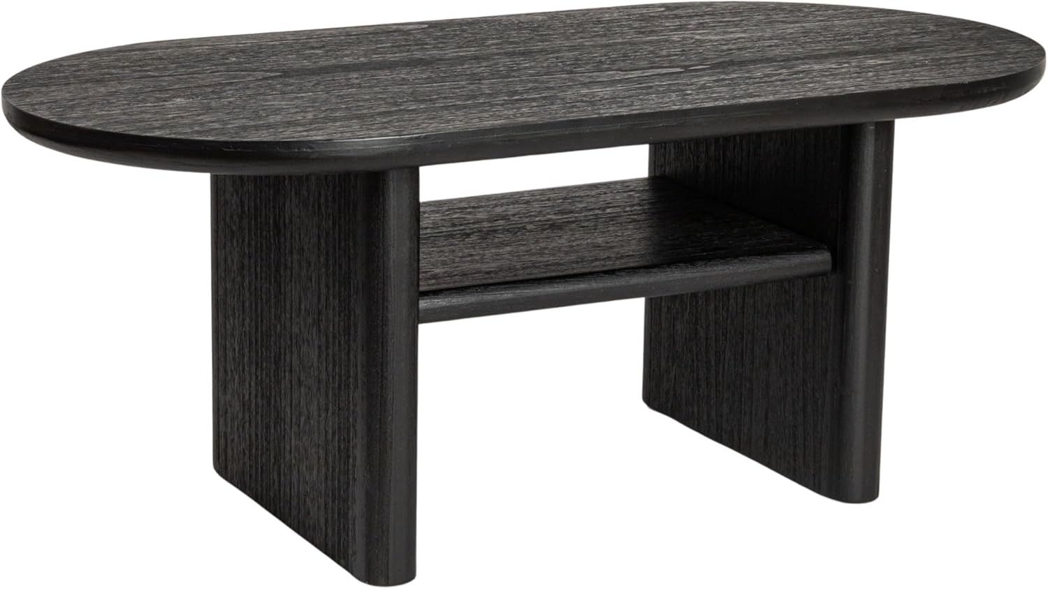 Creative Co Op Sturdy Firwood Coffee Table, Black