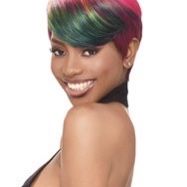 Rainbow Pixie Synthetic Wig