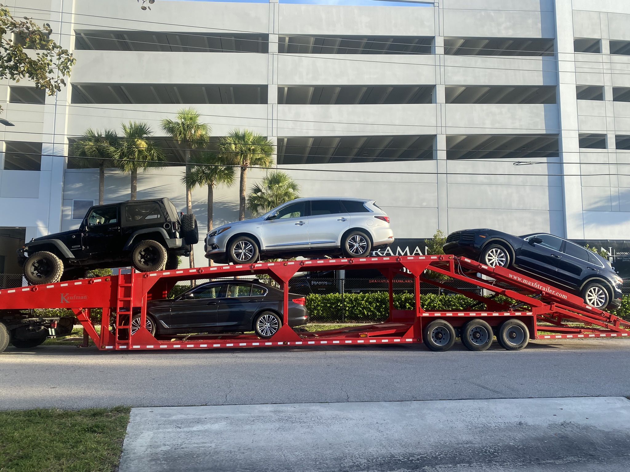 Kaufman Max 6 Car Carrier Trailer