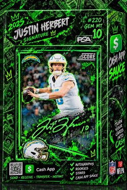 2025 justin herbert cards