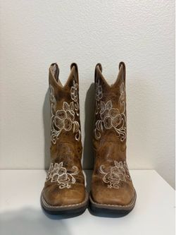 Girl’s Leather Cowgirl Boots