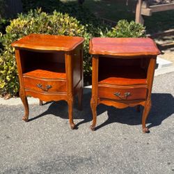 French Provisional Nightstands Vintage