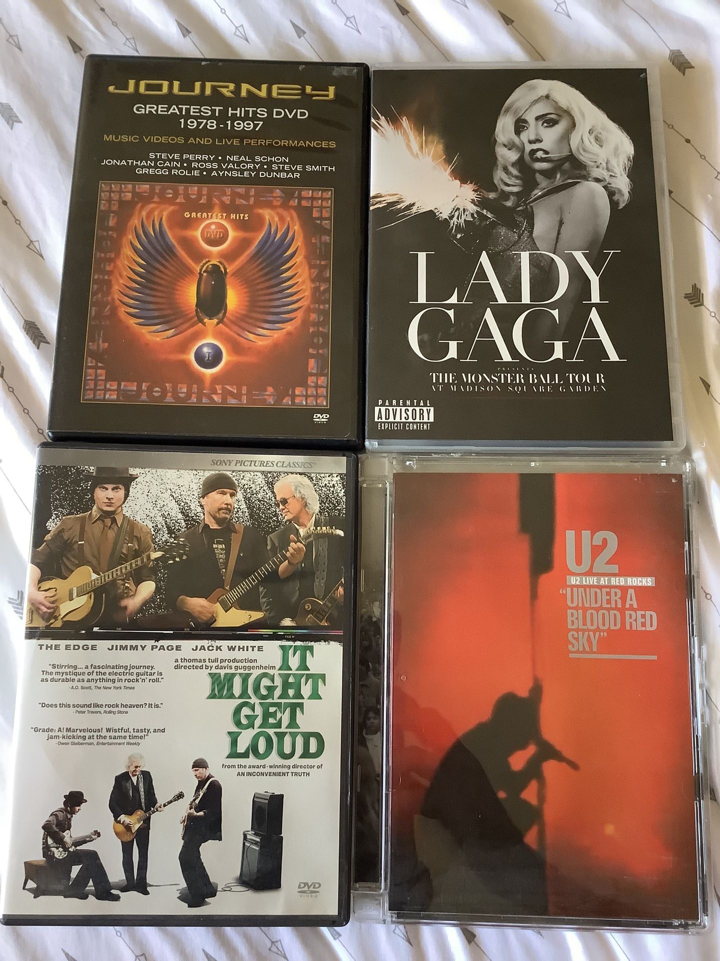 4 Rock Concert And Documentary DVDs
