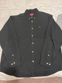 Supreme Oxford Shirts x 3 (black - gray- blue/white stripe)