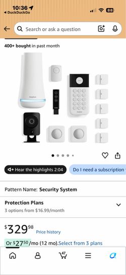 12 piece SimpliSafe security sy