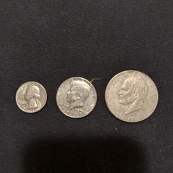 Bicentennial Dollar, Half Dollar, Quarter 