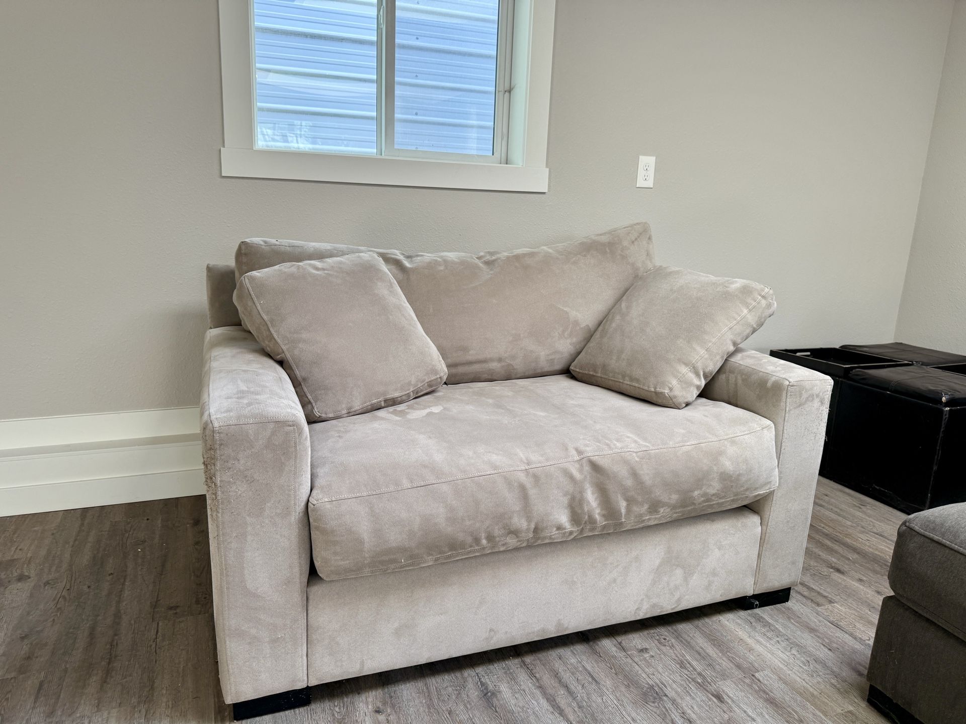 Beige Love Seat